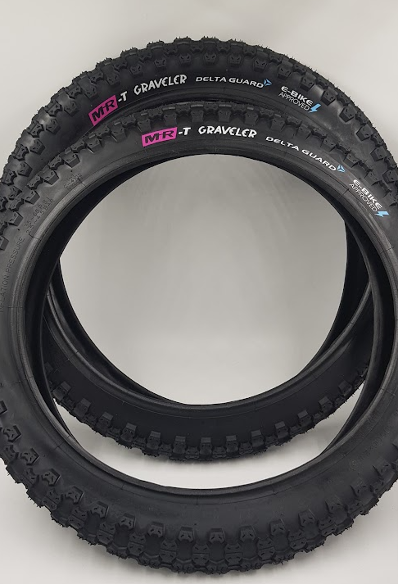 MiRider Graveler Chunky Tyre 1 Pair in Black-1